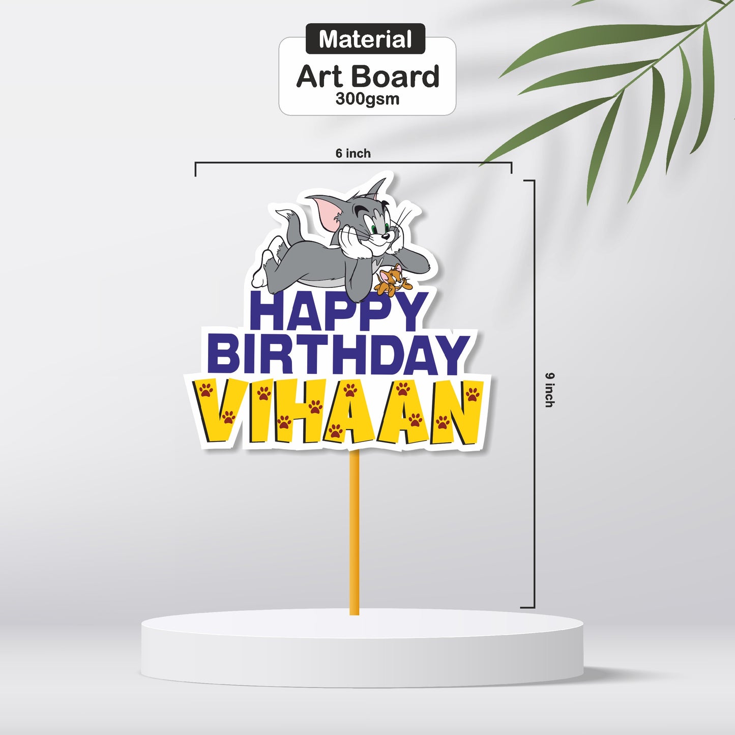 Tom & Jerry Theme Customized Caketopper