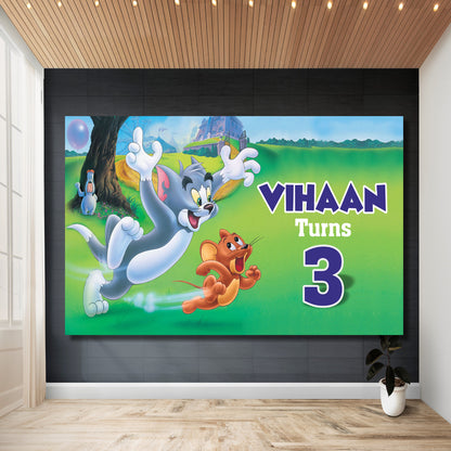 Tom & Jerry Theme Movie Backdrop My Store