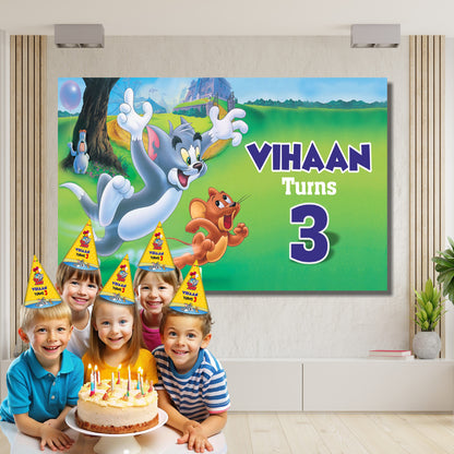 Tom & Jerry Theme Movie Backdrop My Store
