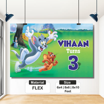 Tom & Jerry Theme Movie Backdrop My Store