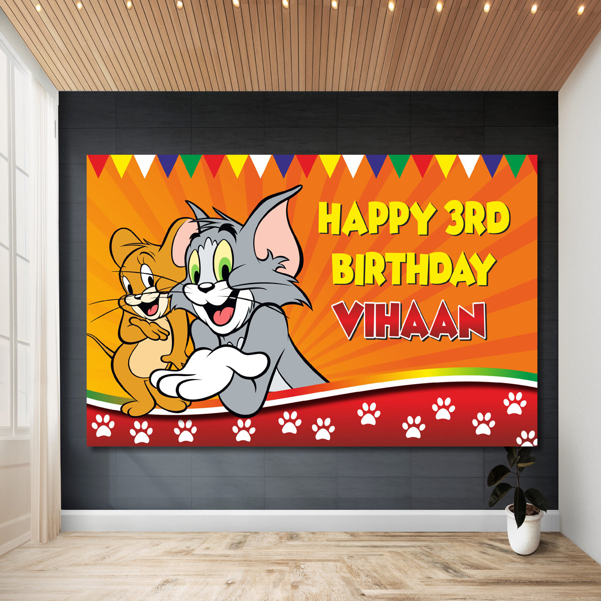 Tom & Jerry Theme Backdrop