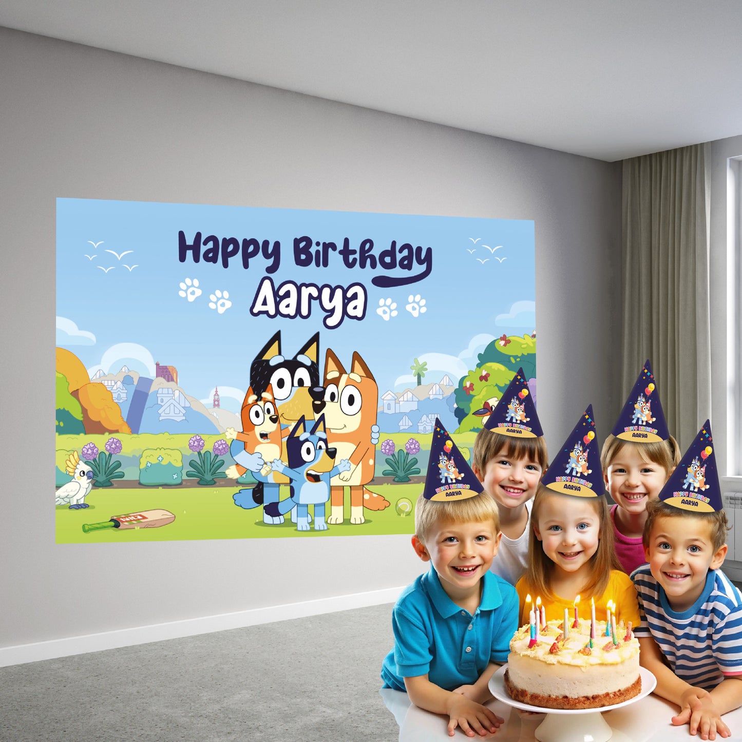 Bluey Theme Backdrop