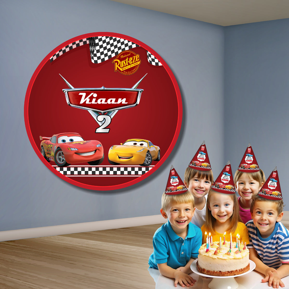 McQeen Theme Round Backdrop