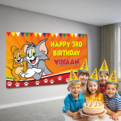 Tom & Jerry Theme Backdrop My Store