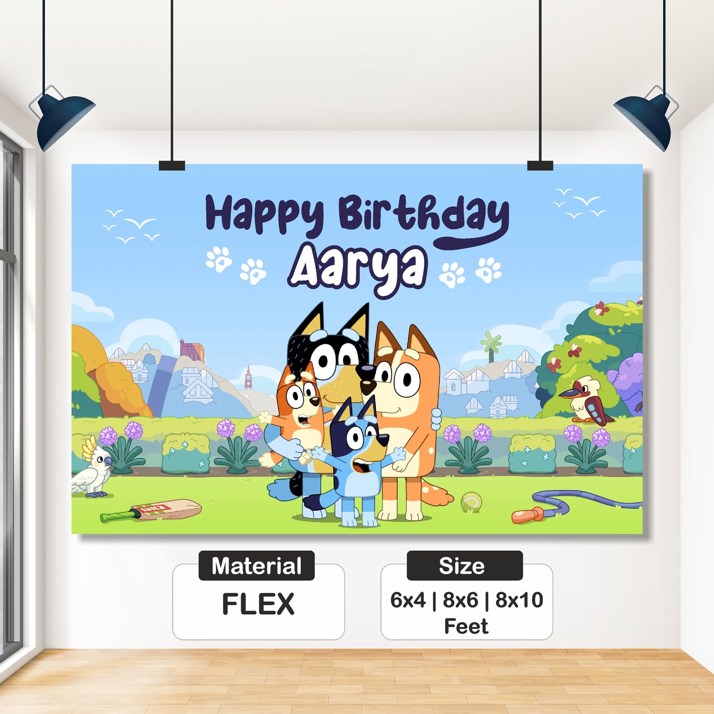 Bluey Theme Backdrop