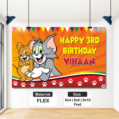 Tom & Jerry Theme Backdrop My Store