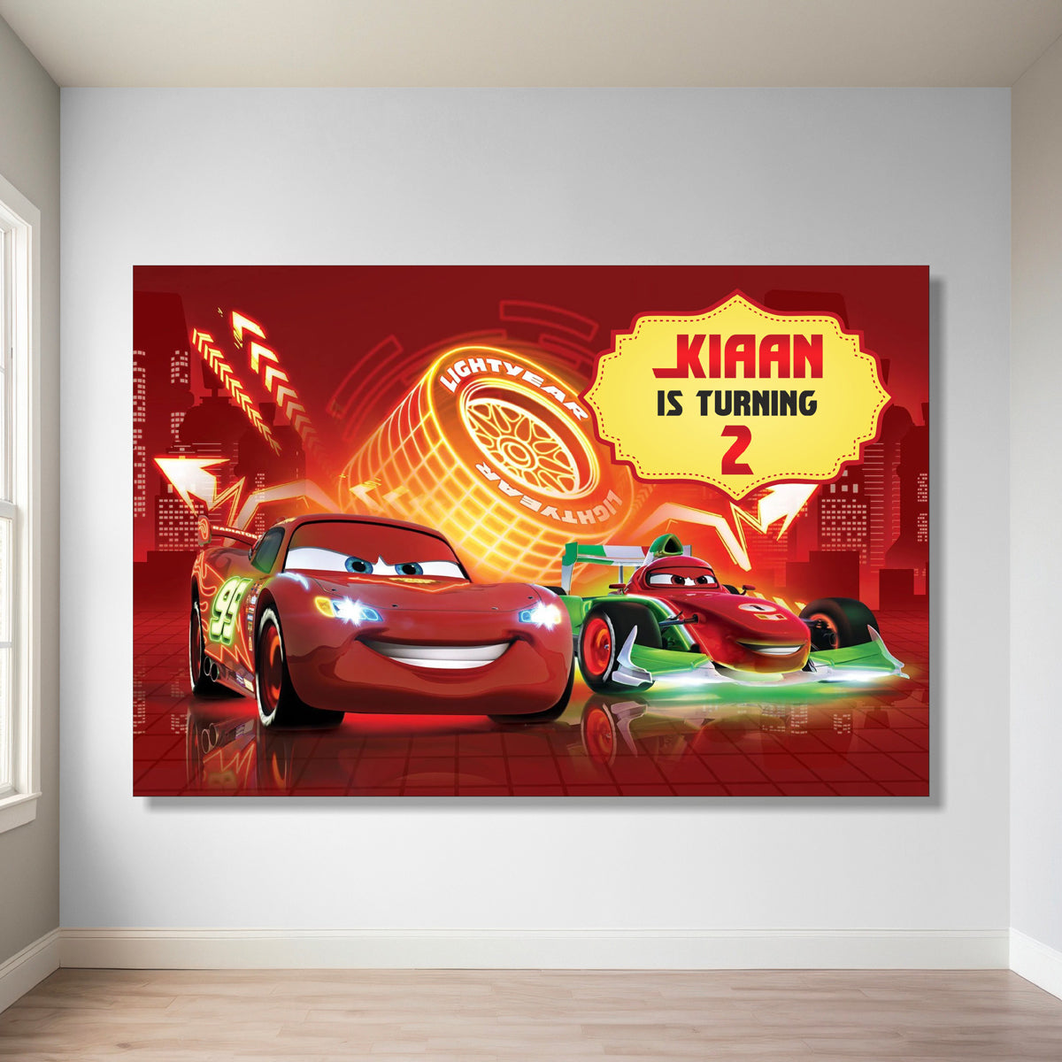 McQeen Theme Customized Backdrop