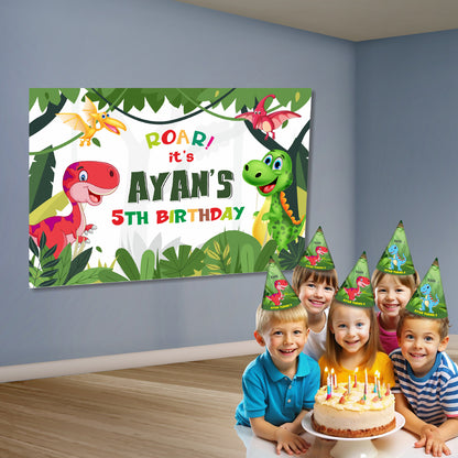 Dino Theme Customized Backdrop My Store