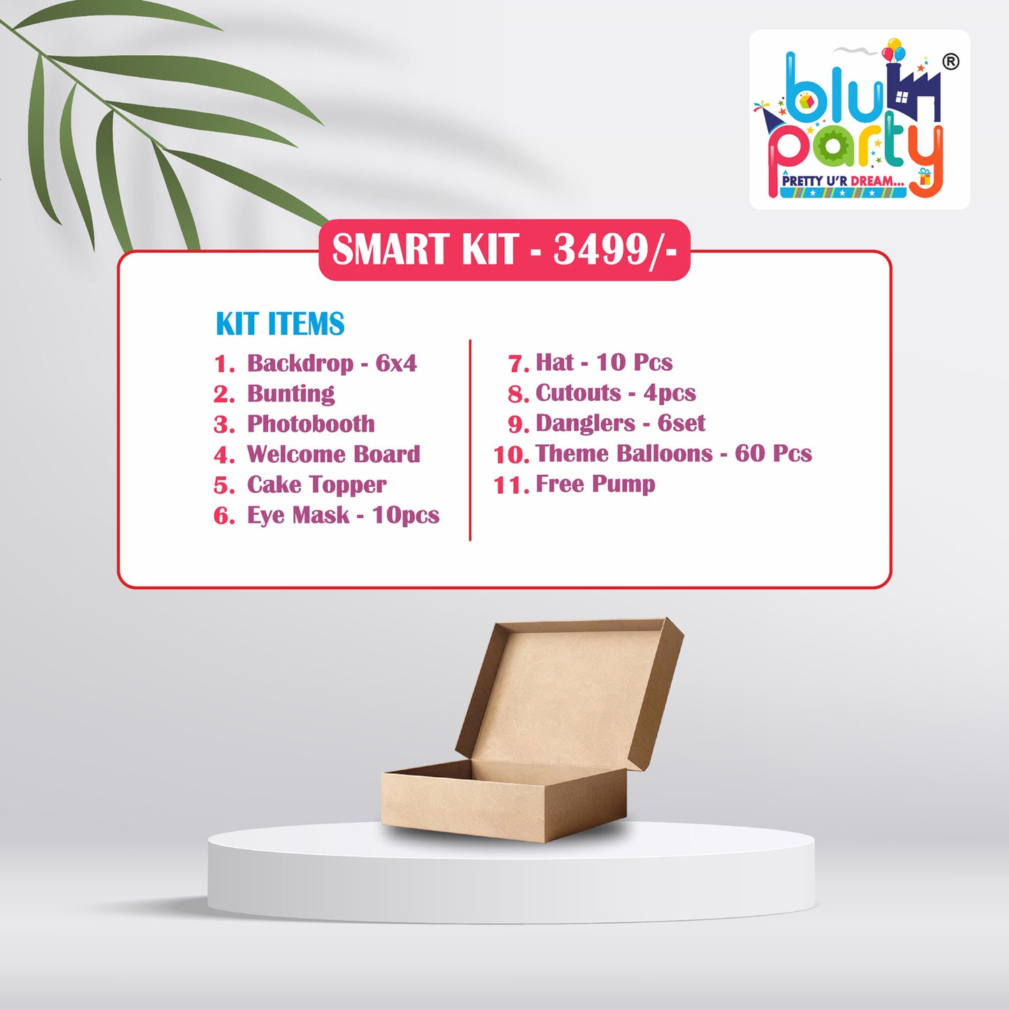 Blu Party Personalized Smart Kit