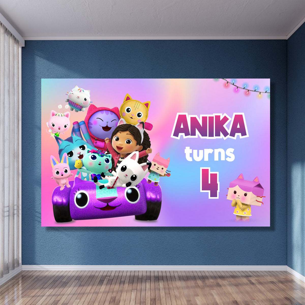 Gabby’s Dollhouse Theme Classic-2 Backdrop