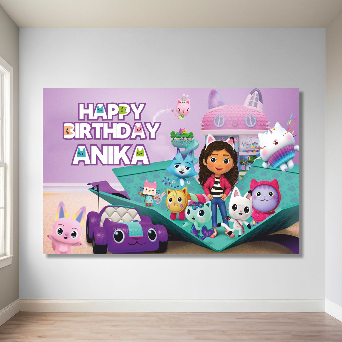 Gabby’s Dollhouse Theme Classic Backdrop