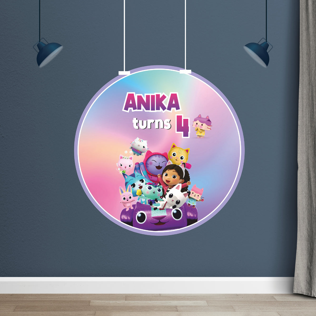 Gabby’s Dollhouse Classic Round Backdrop