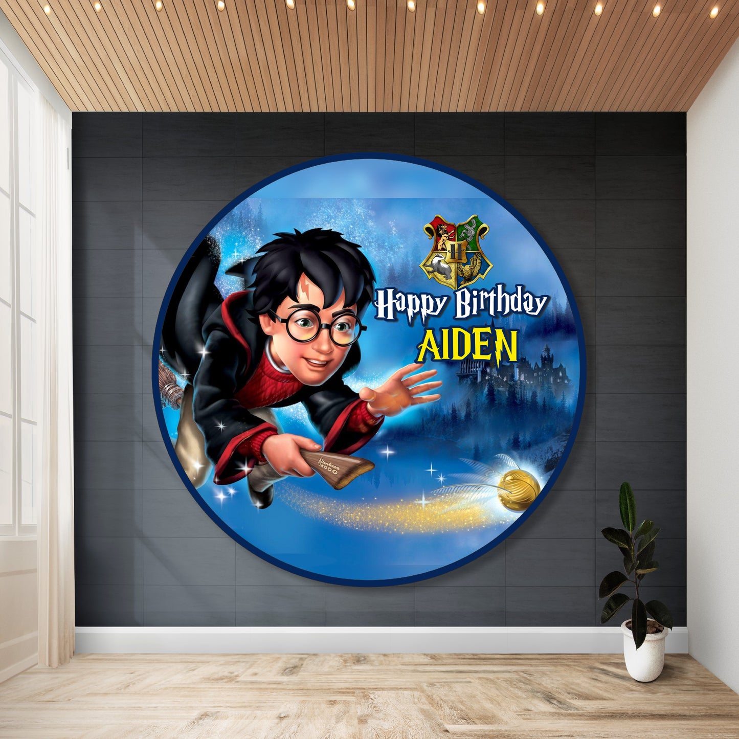 Harry Potter Theme Round Backdrop