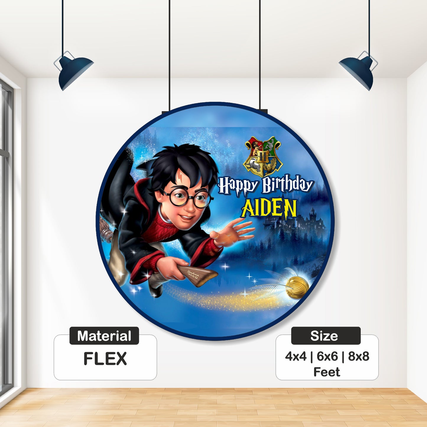 Harry Potter Theme Round Backdrop