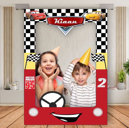 McQeen Car Theme Personalized Photobooth