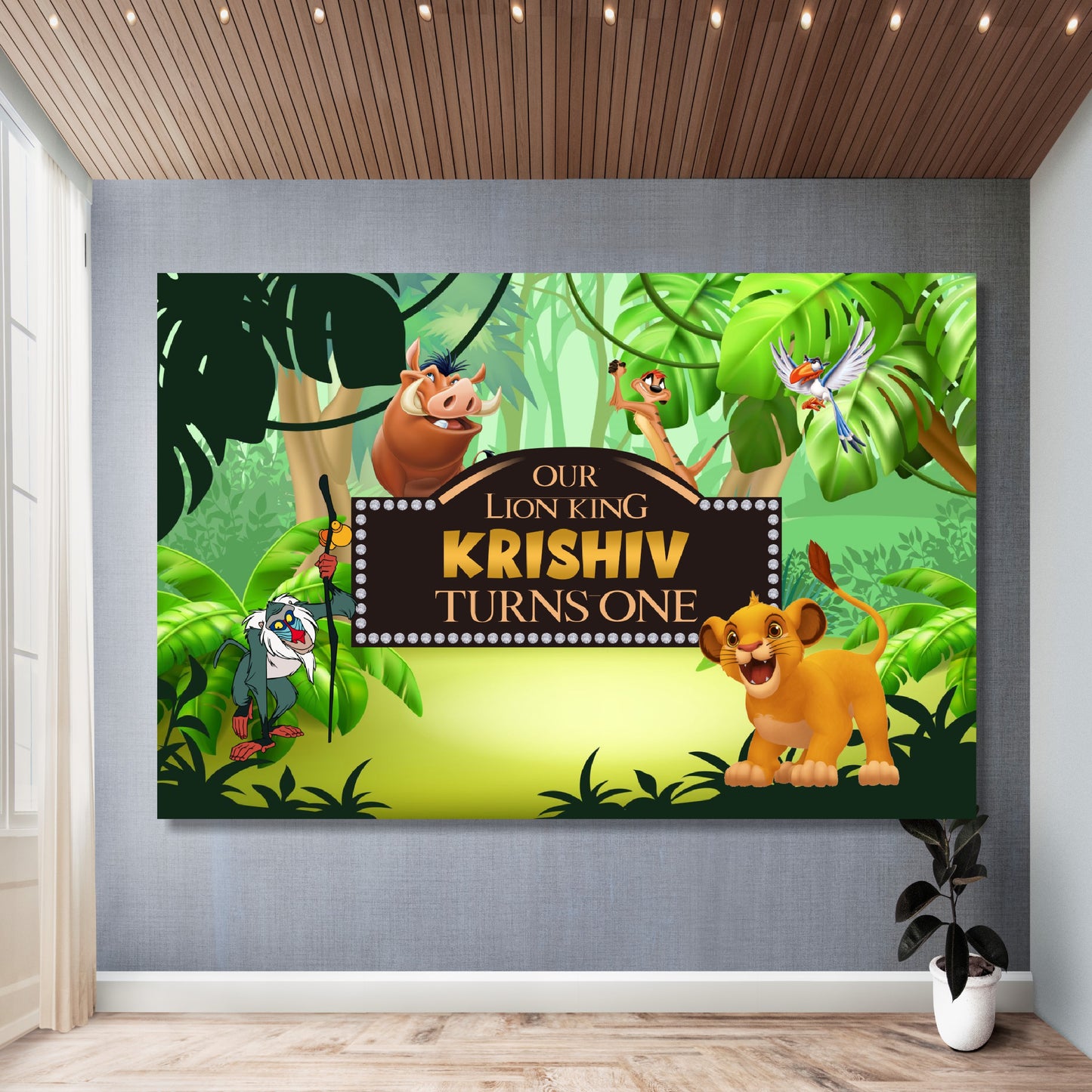 Lion King Theme Backdrop