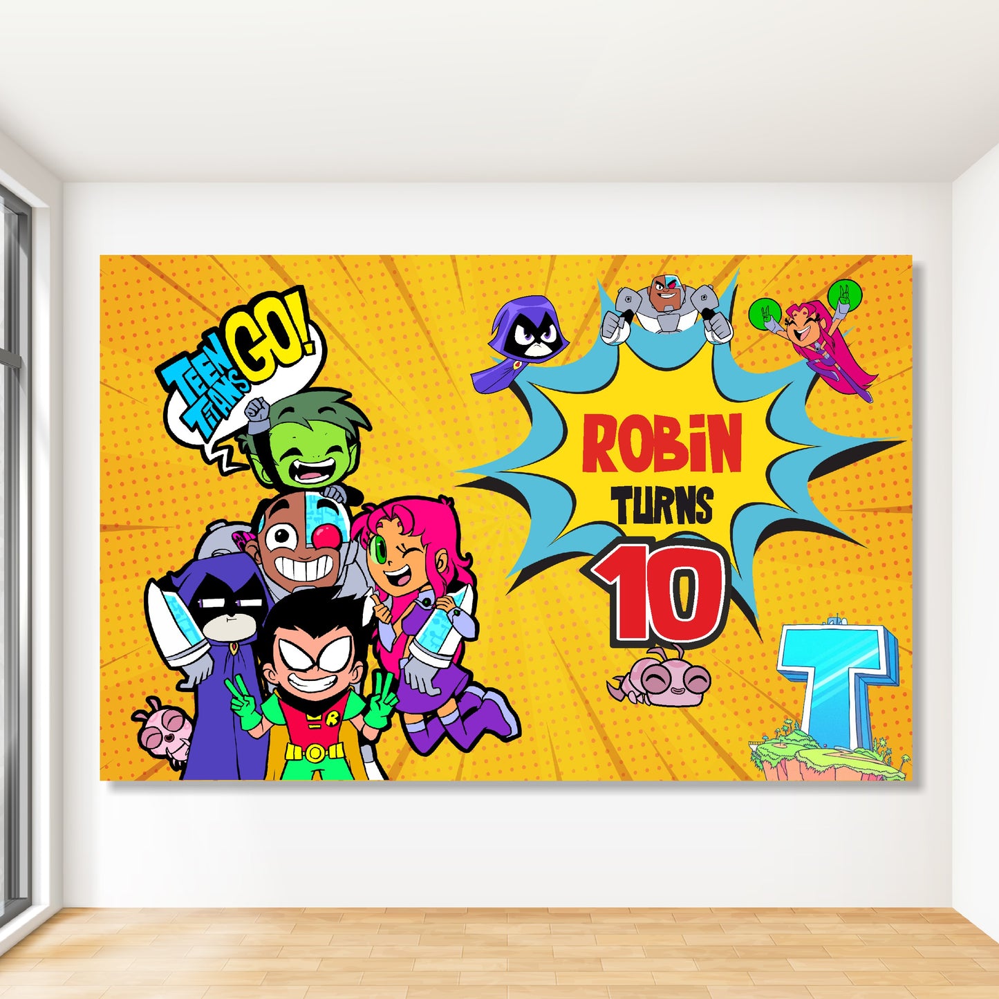 Teen Titans Theme Classic Backdrop