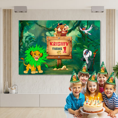 Lion King Theme Classic Backdrop My Store