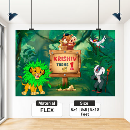 Lion King Theme Classic Backdrop My Store