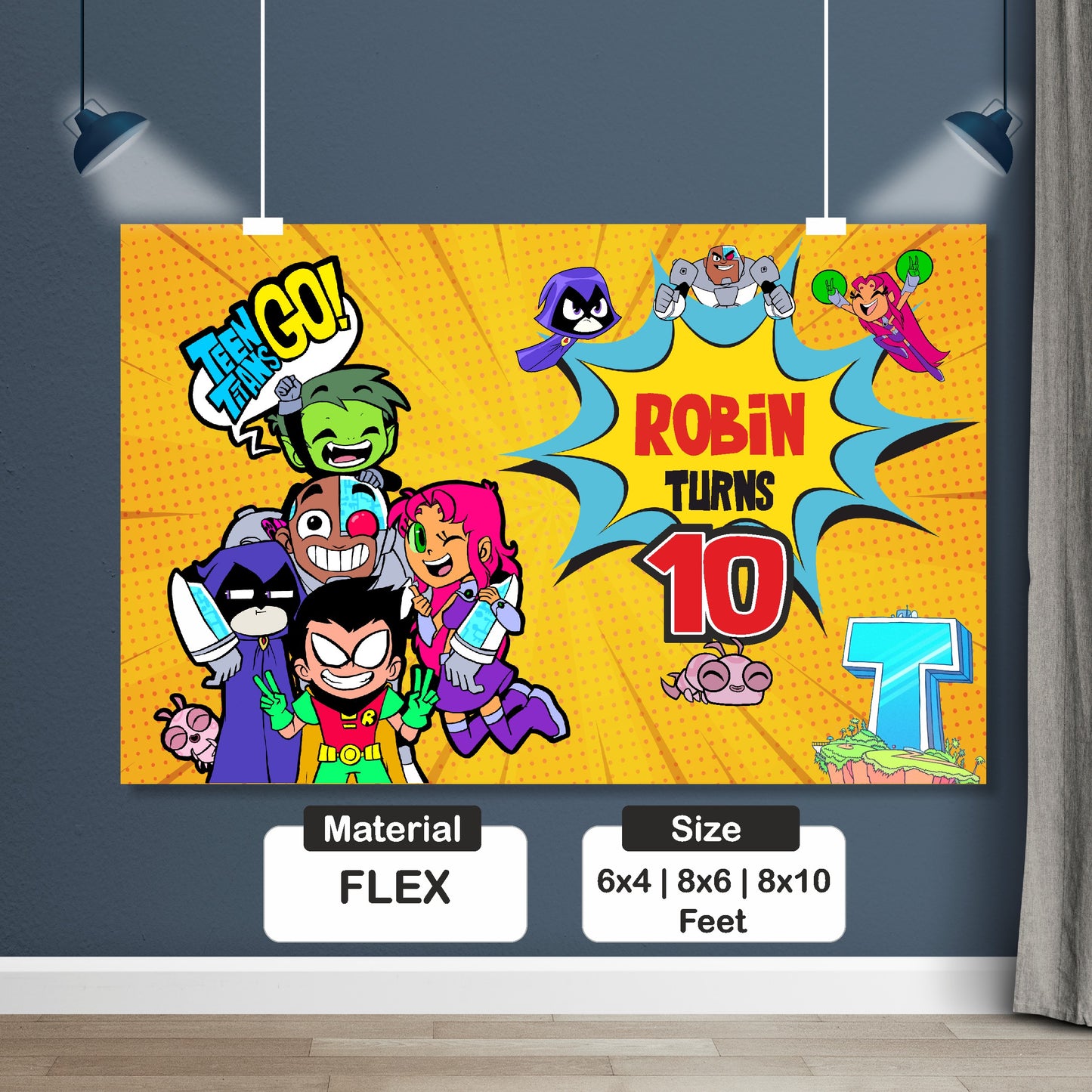 Teen Titans Theme Classic Backdrop