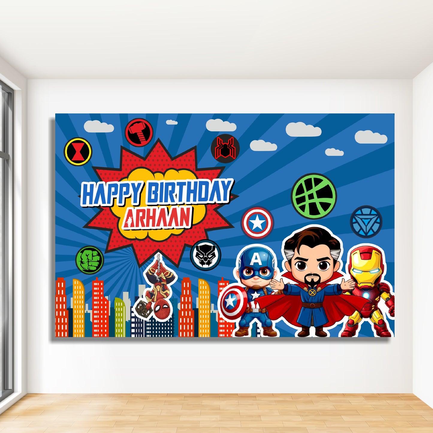 Avengers Theme Classic-1 Backdrop