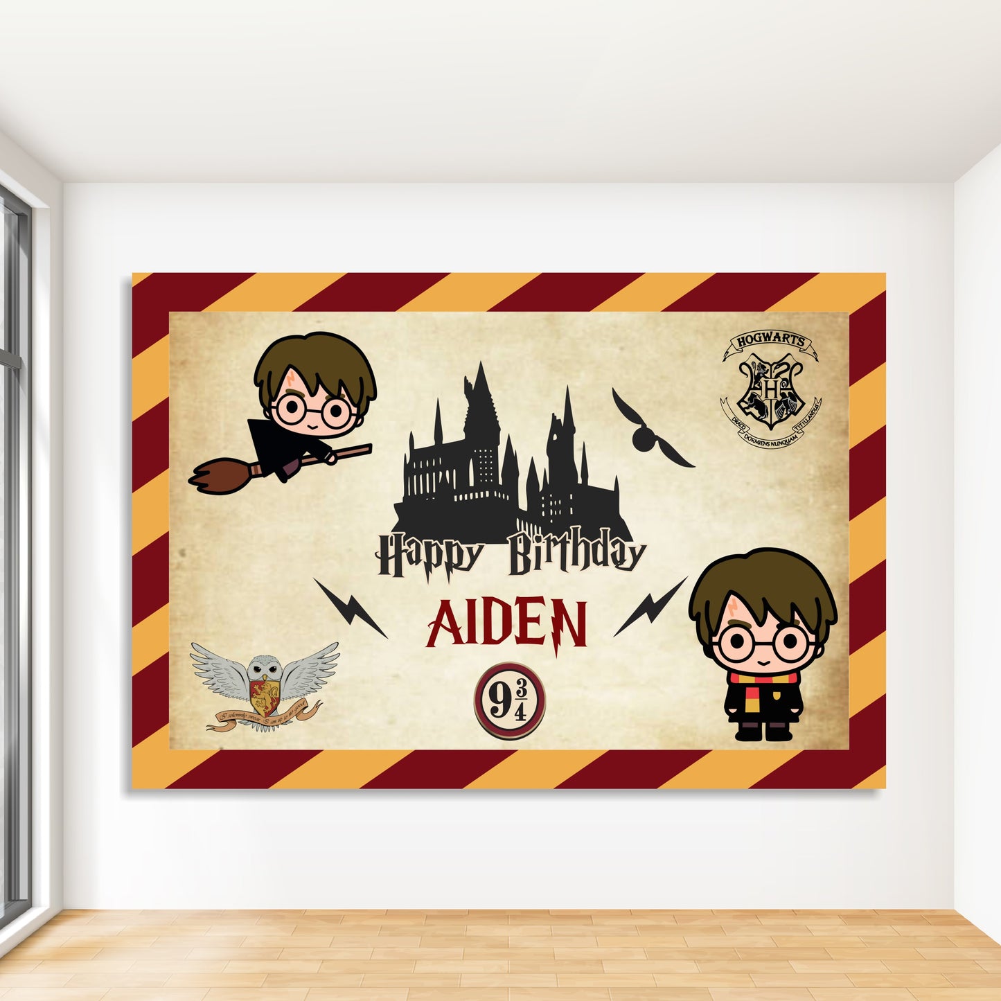 Harry Potter Theme Personalized Backdrop