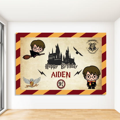Harry Potter Theme Personalized Backdrop