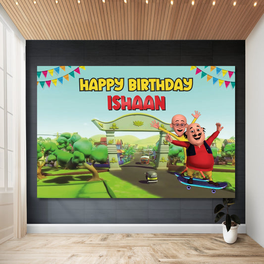 Motu Patlu Theme Backdrop