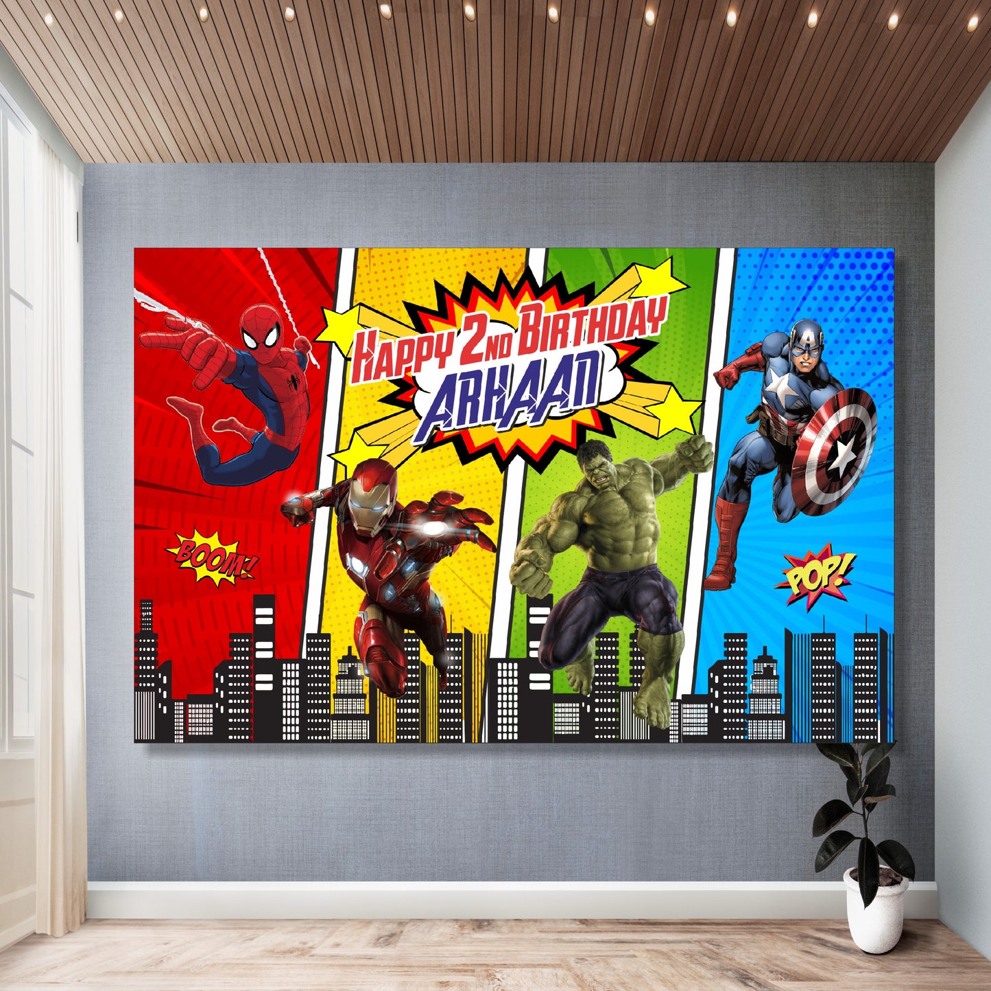 Avengers Theme Backdrop