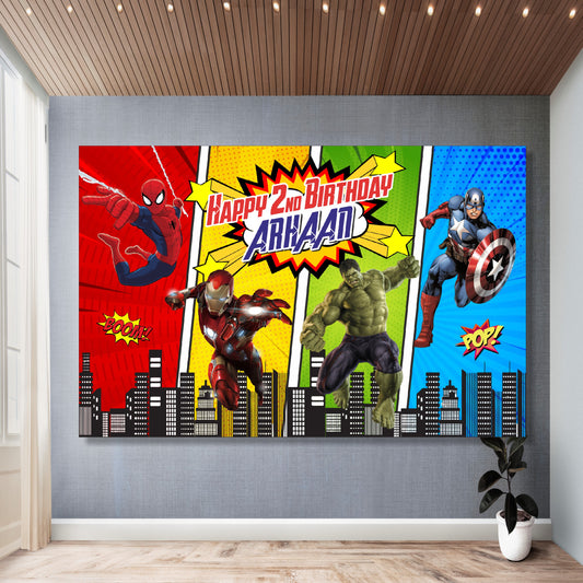 Avengers Theme Backdrop