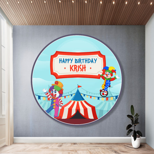 Carnival Theme Classic Round Backdrop