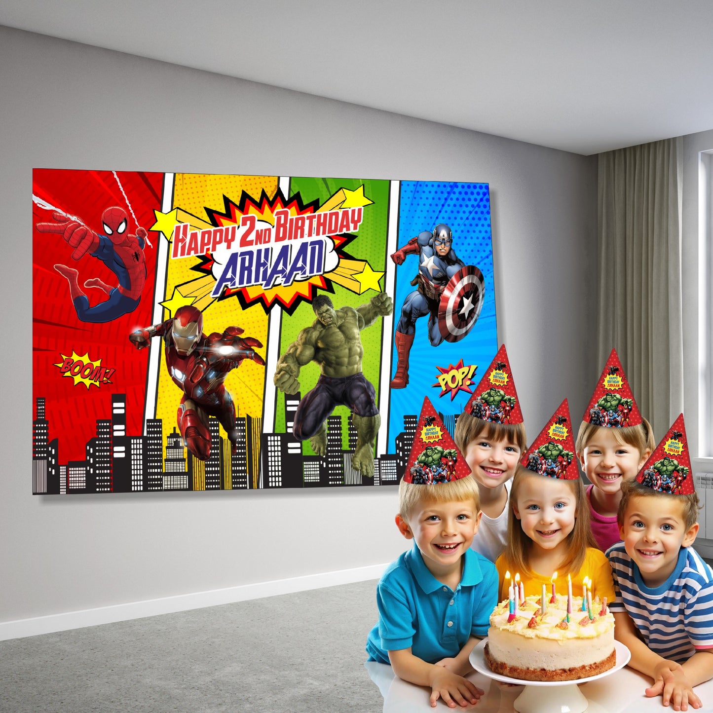 Avengers Theme Backdrop