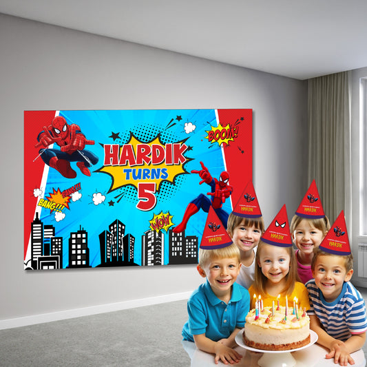 Spiderman Theme Backdrop