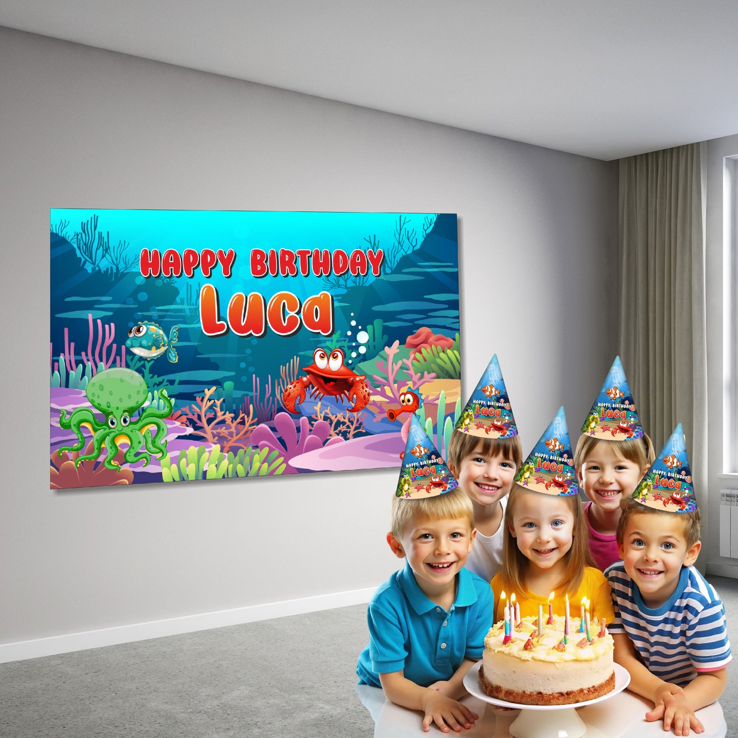 Under the Sea Theme Backdrop