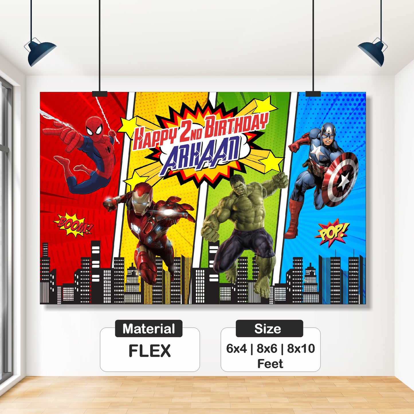 Avengers Theme Backdrop