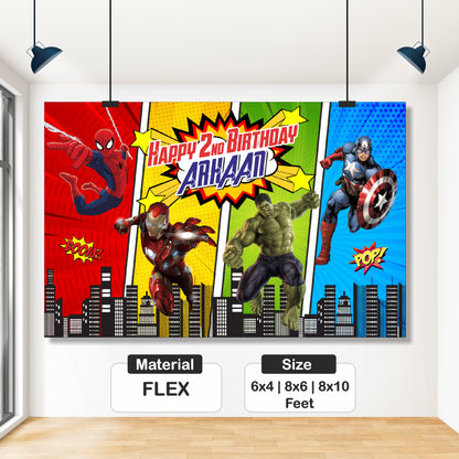 Avengers Theme Backdrop