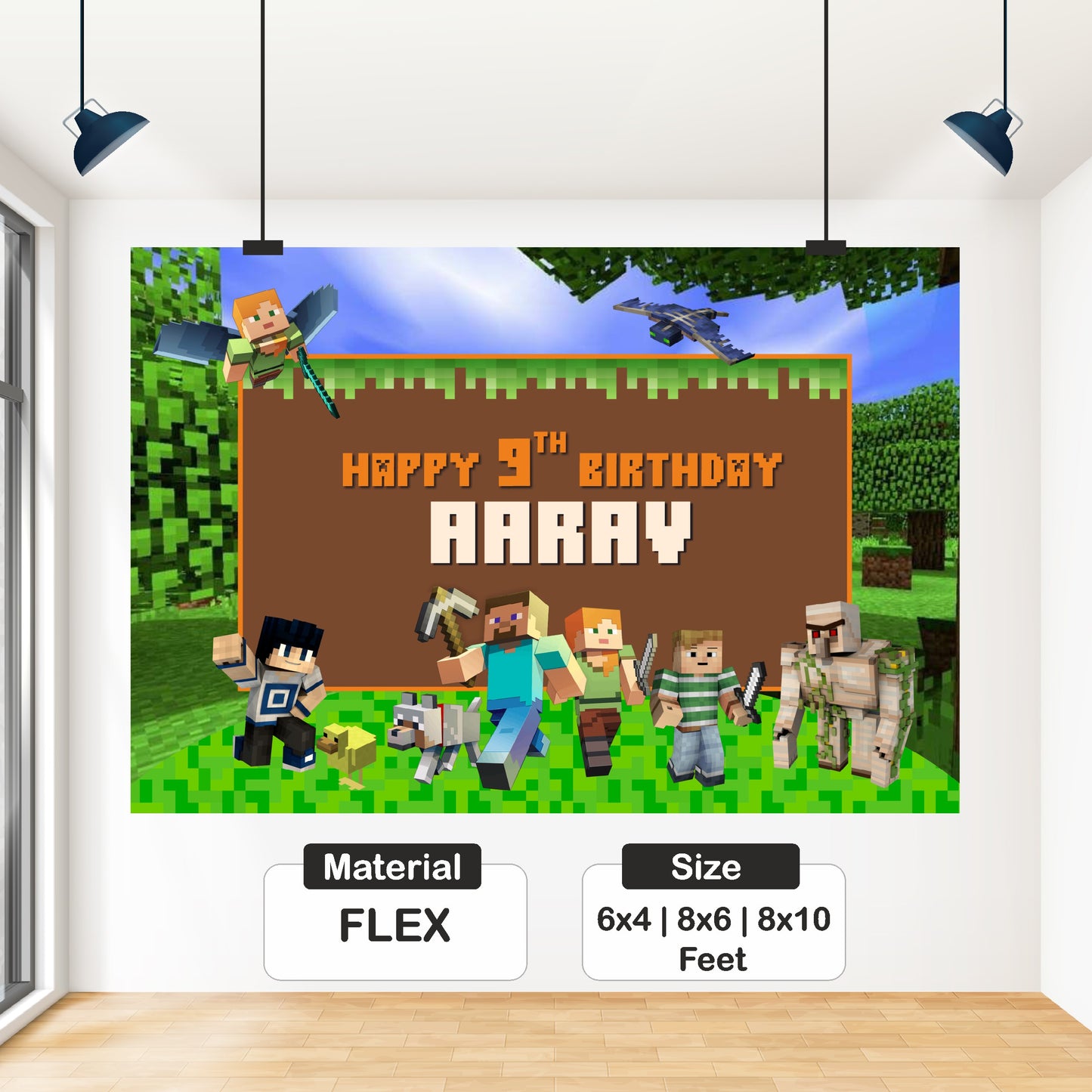 Minecraft Theme Backdrop