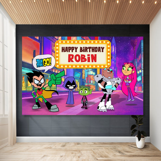 Teen Titans Theme Backdrop