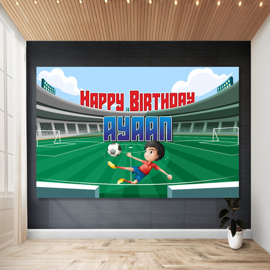 Football Theme Personalized Backdrop