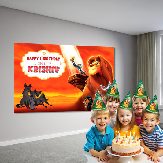 Lion King Theme Personalized Backdrop