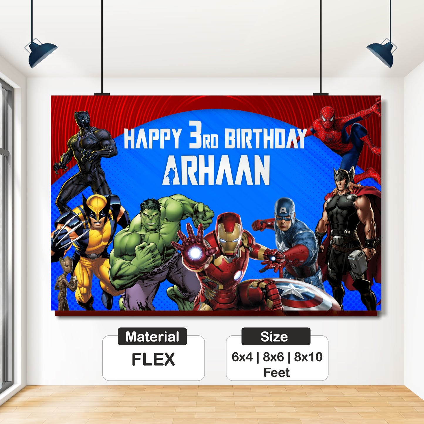 Avengers Theme Classic-3 Backdrop