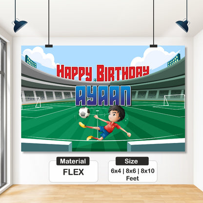 Football Theme Personalized Backdrop My Store