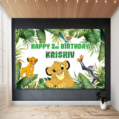 Lion King Theme Customized Backdrop My Store