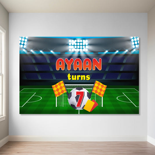 Football Theme Customized Backdrop