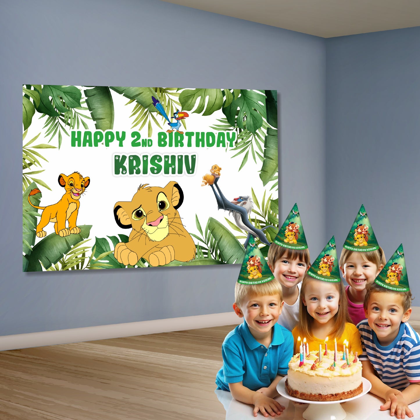 Lion King Theme Customized Backdrop