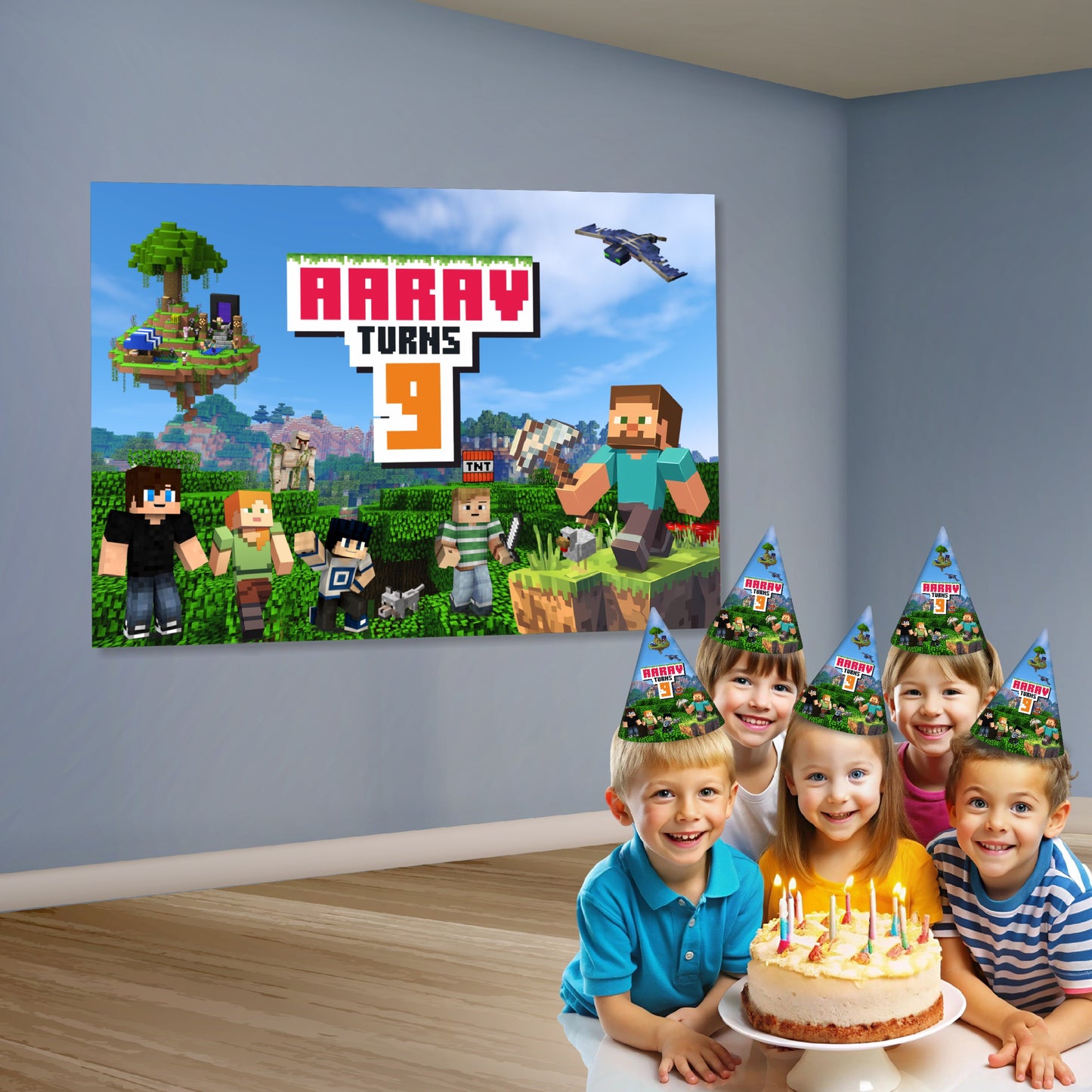 Minecraft Theme Customized Backdrop