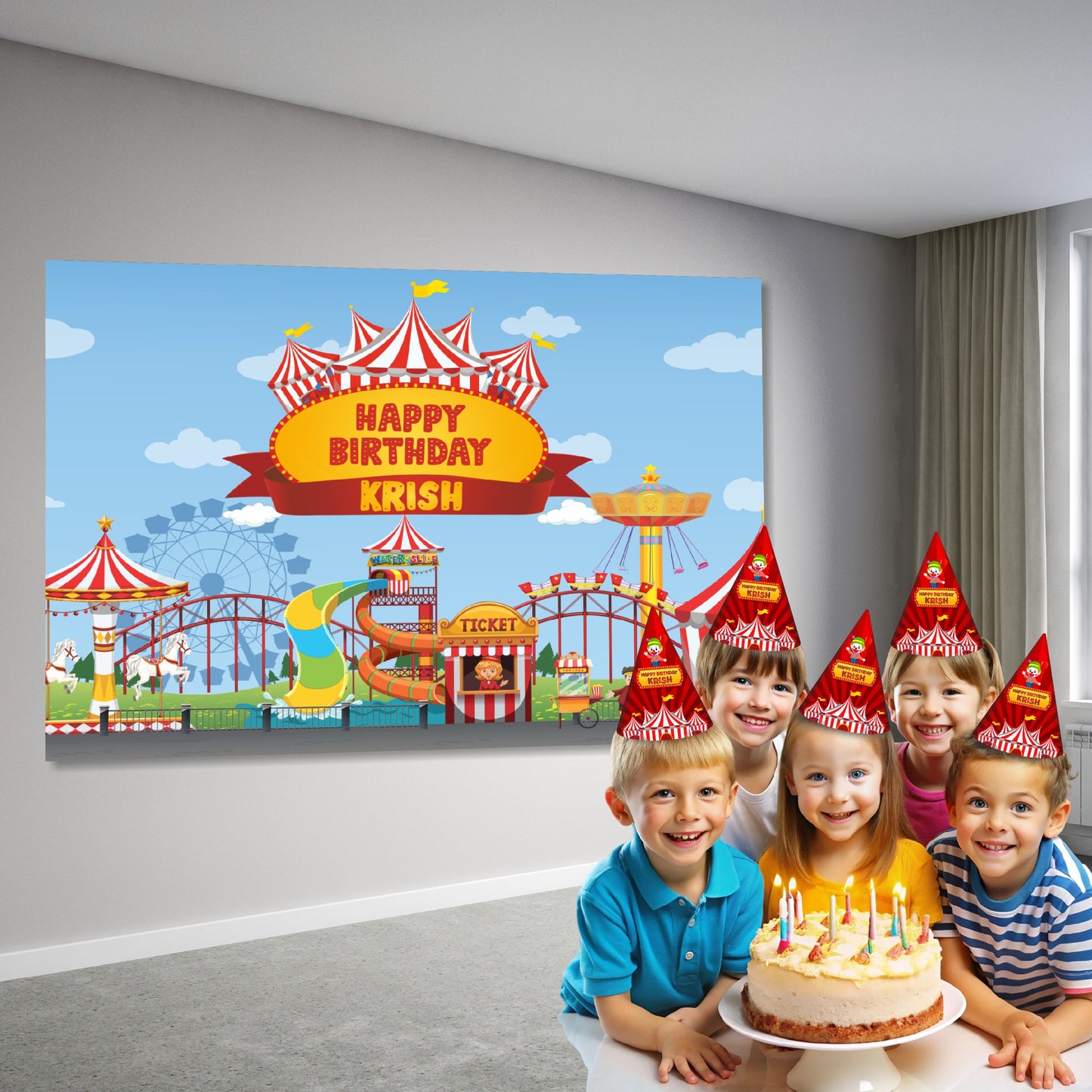Carnival Theme Backdrop