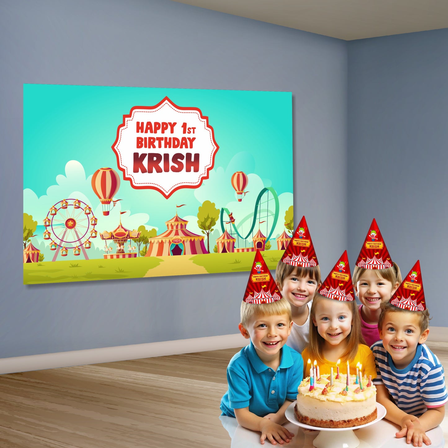 Carnival Theme Customized Backdrop