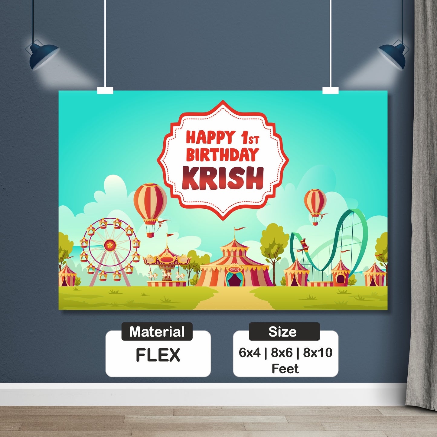 Carnival Theme Customized Backdrop