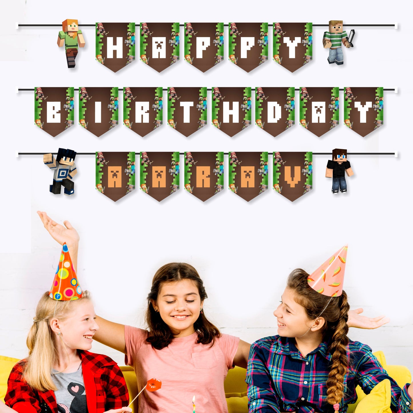Minecraft Theme Classic Bunting